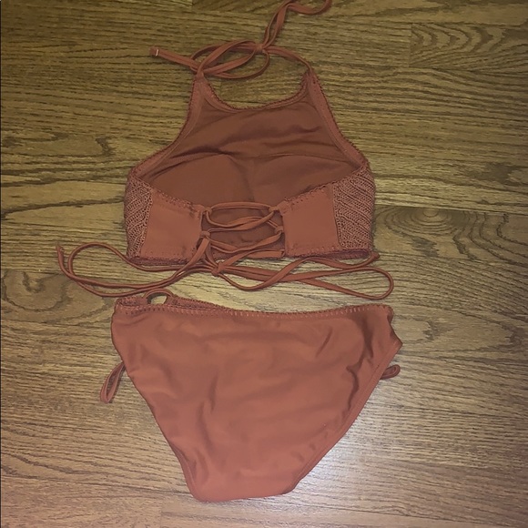 Burnt Orange Target Bathing Suit Set - Picture 2 of 5
